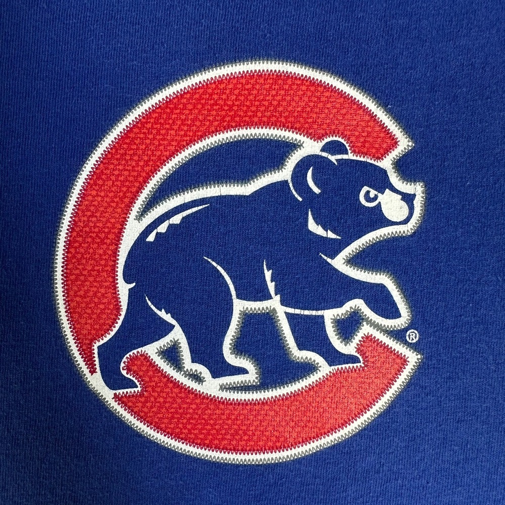 Majestic Chicago Cubs Jake Arrieta 49 Blue Graphic T-Shirt Mens XL MLB Baseball - Picture 8 of 9